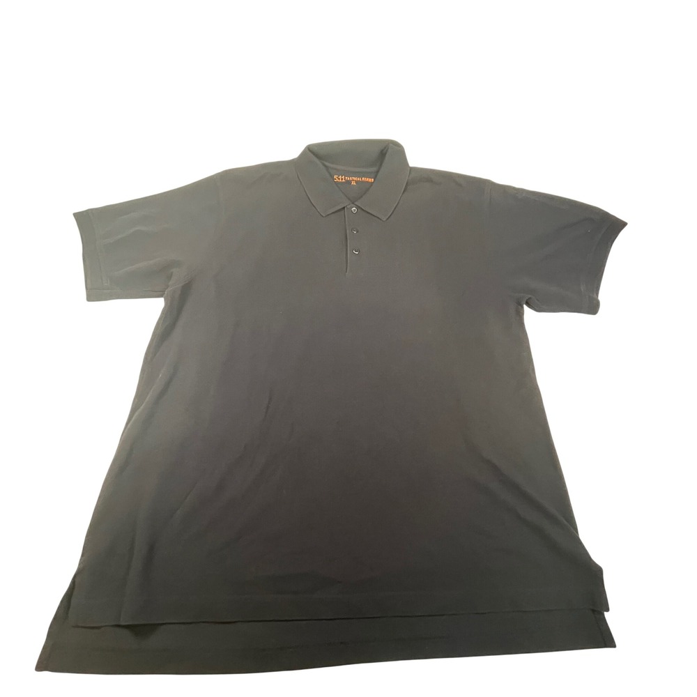 5.11 Tactical Series Mens XL Navy Blue Short Sleeve Pique Knit Polo Shirt - Picture 1 of 10